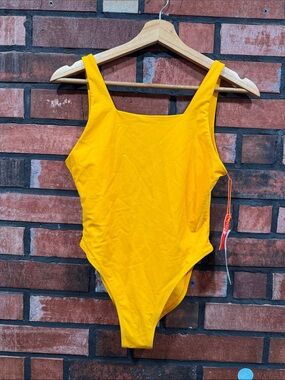 Bright Yellow One-Piece Swimsuit